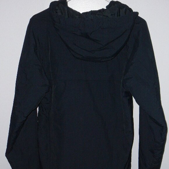 Pull & Bear Apparel Co Men's Navy Blue Hooded 1/4 Zip Long Sleeve Coat EU-S MX36 - Picture 5 of 6